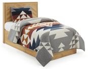 Set de ropa de cama con colcha Pendleton Explorer Twin con 1 funda de almohada de algodón