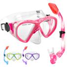Set de Snorkel ACQCES para Niños con Boca Seco y Máscara Rosa, 5-15 Años Set de Snorkel ACQCES para Niños con Boca Seco y Máscara Rosa, 5-15 Años