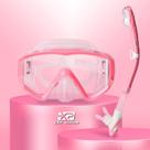 Set de Snorkel EXP VISION Pano 3 Ventanas para Adultos Anti-vaho (Rosa)