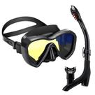 Set de Snorkel LUXPARD con Visión Panorámica Antivaho para Adultos Negro