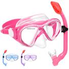 Set de Snorkel para Niños ACQCES con Válvula Secadora Edad 5-15 con Máscara y Tubo de Respiración Set de Snorkel para Niños ACQCES con Válvula Secadora Edad 5-15 con Máscara y Tubo de Respiración