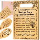 Set de Tabla de Cortar GevGuxLuo para Abuela Regalo en Bambú 30x20x1 cm