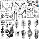 Set de Tatuajes Temporales XIYOKA Halloween 12 Hojas