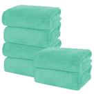 Set de Toallas de Baño MOONQUEEN 6 piezas Premium de Terciopelo Coral de Microfibra