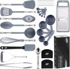 Set de Utensilios de Cocina Kaluns 35 Piezas Nylon y Acero Inoxidable