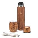 Set de Yerba Mate BALIBETOV Acero Inoxidable Madera 500ml