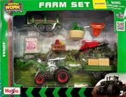 Set Fazenda Mini Work Machines Tamanho Médio Maisto 1/64