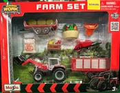 Set Fazenda Mini Work Machines Tamanho Médio Maisto 1/64