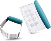 Set para masa y raspador de mesa ALLTOP de acero inoxidable