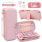 Set rosa para llevar BRHE 9 en 1 para Nintendo Switch Lite