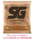 Sétima Corda Avulsa SG violao nylon 7 cordas bronze 65/35