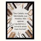 "Seu Cabelo,sua Identidade,sua História."Quadro Decorativo