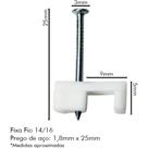 Sforplast Eletrica Grampo Fixa Fio Sfor,14/16-1.5C/100 Sforplast Eletrica Grampo Fixa Fio Sfor,14/16-1.5C/100