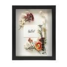 Shadow Box Frame FrameWorks 21,6 x 27,9 cm de madeira preta com vidro