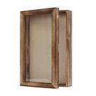 Shadow Box Frame Freezing Point 20x30cm com parte traseira de linho