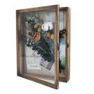 Shadow Box Frame Graduation Mall Solid Wood 11x14 com porta de vidro Shadow Box Frame Graduation Mall Solid Wood 11x14 com porta de vidro