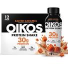 Shake de proteína Oikos Salted Caramel 30g com alto teor de proteína 355mL x12