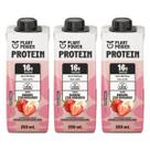 Shake Protein Banana C Morango 16g De Proteína Kit 3 Zero Lactose 250ml Plant Power