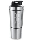 Shakeira Dupla Inox 900ml Coqueteleira Academia Misturador