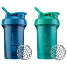 Shaker Bottle BlenderBottle Classic V2 590ml Azul Oceano e Verde