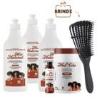 Shampoo 1L + Cond 1L + Ativador 1L + Mel Cola 1k + Óleo 60ml