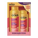 Shampoo 275ml + Condicionador Niely Gold Reconstrução Potente com Queratina 175ml