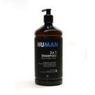 Shampoo 3 em 1 Limpeza e Hidratação Human Frasco 1l