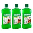 Shampoo Antipugas e Carrapato -kit com 3 unidades Para Cães