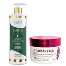 Shampoo Antirresíduos e Máscara de Argan e Açaí para Cabelos