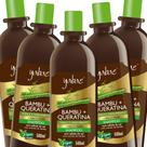 Shampoo Bambu e Queratina 500ml Yabae 5 unidades