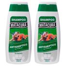 Shampoo Cão Gato Matacura Antisséptico Bactericida 200ml 2un