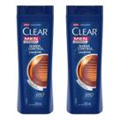 Shampoo Clear 200ml Queda Control Men Anticaspa kit Com 2 Unidades