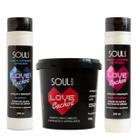Shampoo Cond Ativador de Cachos 980g Love Cachos Soul Black Shampoo Cond Ativador de Cachos 980g Love Cachos Soul Black