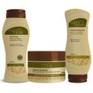 Shampoo Cond e Máscara Oliva e Andiroba Nutriminas Cacheados