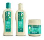 Shampoo Cond Máscara 250g Rícino Cachos Crespos Bio Extratus
