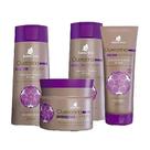 Shampoo + Condicionador + Creme Pentear + Máscara para Cabelos Danificados e Quebradiços BARROMINAS Queratina Complex Shampoo + Condicionador + Creme Pentear + Máscara para Cabelos Danificados e Quebradiços BARROMINAS Queratina Complex