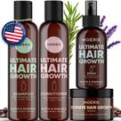 Shampoo, Condicionador e Máscara Capilar Moerie - Kit Completo com Spray