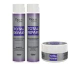 Shampoo, Condicionador e Máscara Reconstrutora Doux Clair Total Repair 300gr