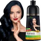 Shampoo de coloração de cabelo Herbishh Magic Long-Lasting 500mL Azul Preto