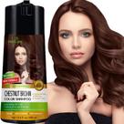 Shampoo de coloração de cabelo Herbishh para cabelos grisalhos castanho 400 ml