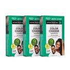 Shampoo de cor de cabelo Red by Kiss Color Change, capa 100% cinza Shampoo de cor de cabelo Red by Kiss Color Change, capa 100% cinza