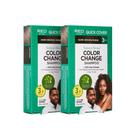 Shampoo de cor de cabelo Red by Kiss Color Change Dark Brown, pacote com 2 unidades