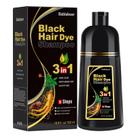 Shampoo de tintura de cabelo Bablabear MEIDU Black 500mL com cobertura cinza