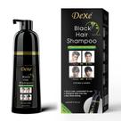 Shampoo de tintura de cabelo Dexe Semipermanente Preto 400mL 100% cinza