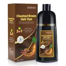 Shampoo de tintura de cabelo IIIMEIDU 3 em 1 à base de ervas 500ml castanho castanho
