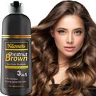 Shampoo de tintura de cabelo KILOMETS CHESTNUT BROWN 400 mL 3 em 1 Shampoo de tintura de cabelo KILOMETS CHESTNUT BROWN 400 mL 3 em 1