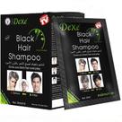 Shampoo de Tintura de Cabelo UniForU Semipermanente - Preto (10 Sachês)