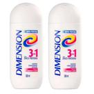 Shampoo Dimension Anticaspa 3 em 1 Cabelos normais a secos - Kit com 2