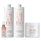 Shampoo e Cond 1L + Masc e Serum Plume Sensation BRAÉ Divine