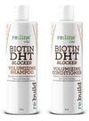 Shampoo e condicionador Biotina Dht Blocker para o crescimento do cabelo - Shampoo e condicionador volumizantes naturais com biotina para o crescimento do cabelo e bloqueador de Dht
